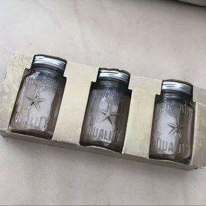 Mini Mason Jars - set of 3